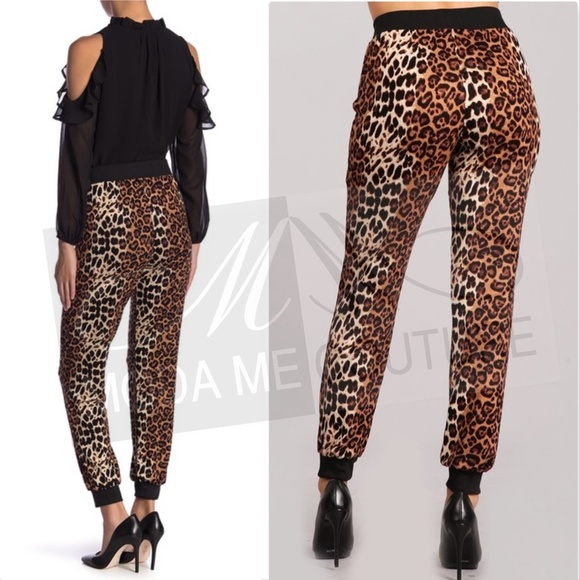 ANIMAL PRINT JOGGER PANTS - Picture 3 of 3